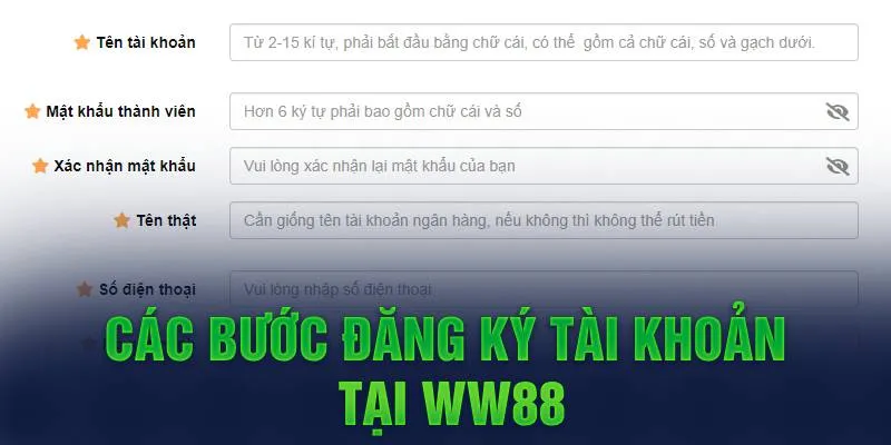 WW88 – WW88.COM LINK TRUY CẬP NHANH W88 23 Các bước đăng ký tài khoản tại WW88